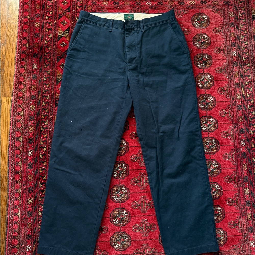 J. Crew Men's Dark Blue Chinos